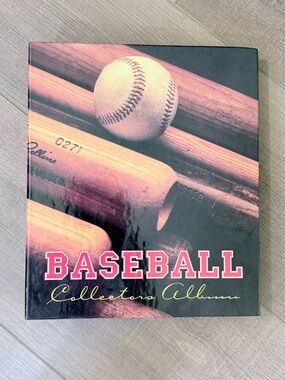 💙2 for $12 Baseball trading card collectors album binder w/ 24 pages 90’s